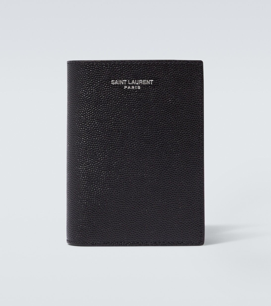 

Кожаный кошелек с логотипом Saint Laurent, черный