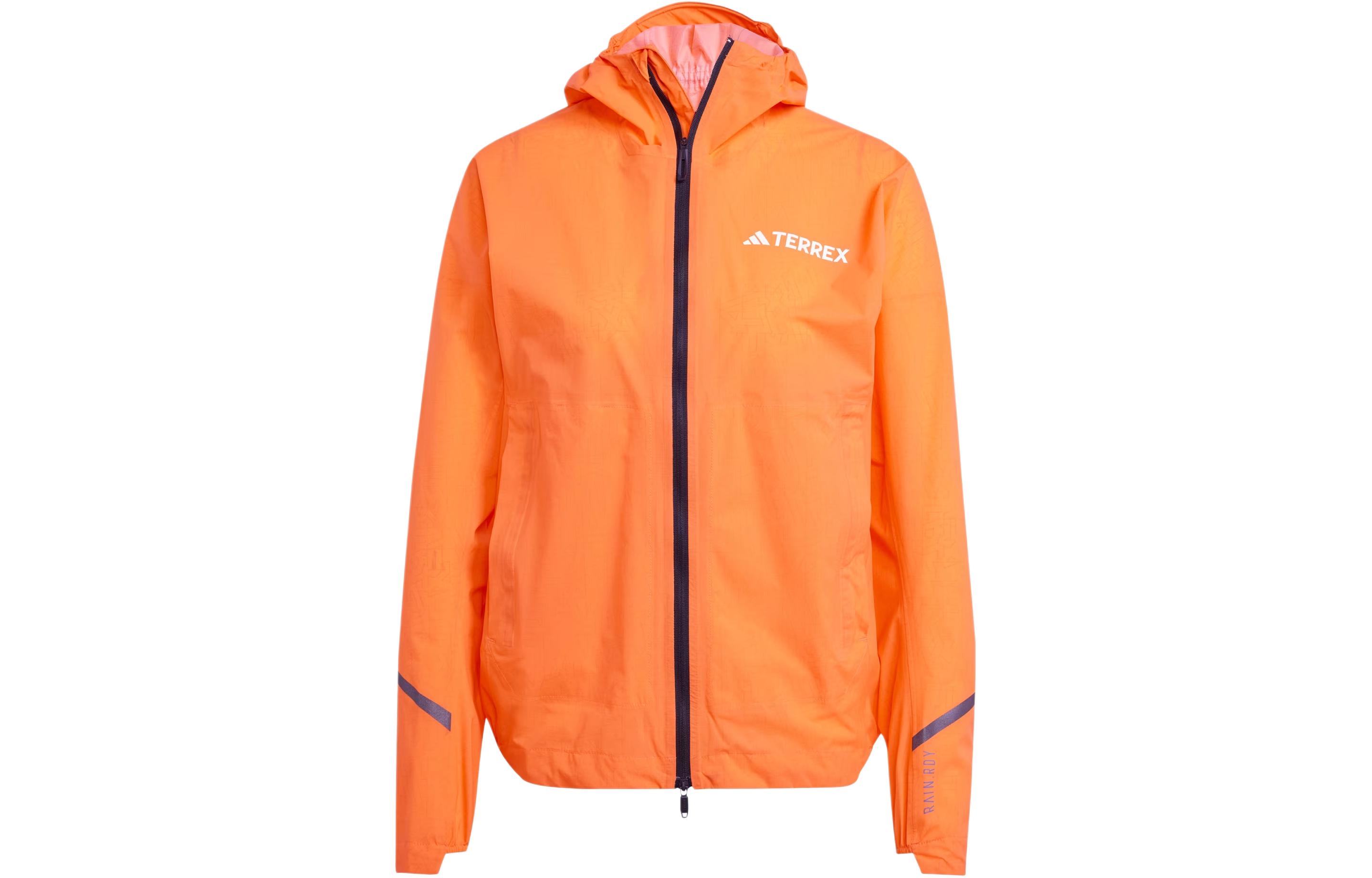 Adidas Terrex Xperior 2.5l Light Rain.Rdy Куртка Женская Половина Ударный Оранжевый — фото 2