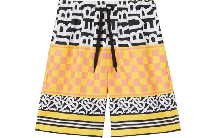 Burberry Шорты детские SS22 Kids Acid Yellow