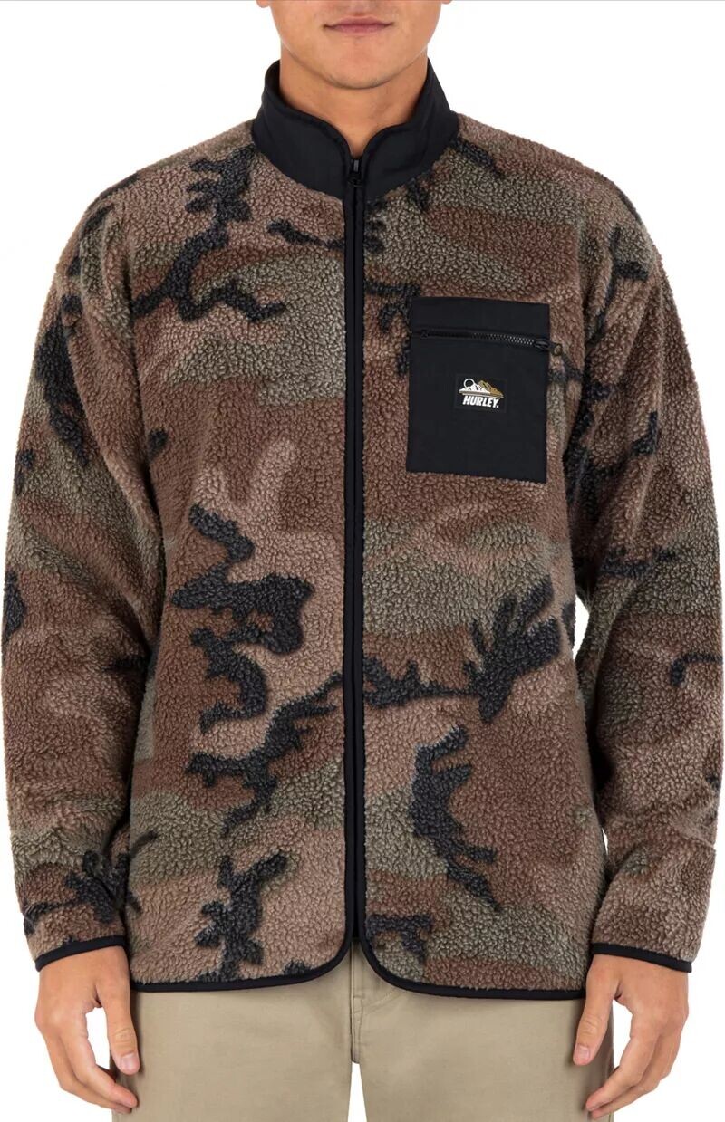 

Мужская куртка Hurley Boulder Camo Burrito с молнией во всю длину
