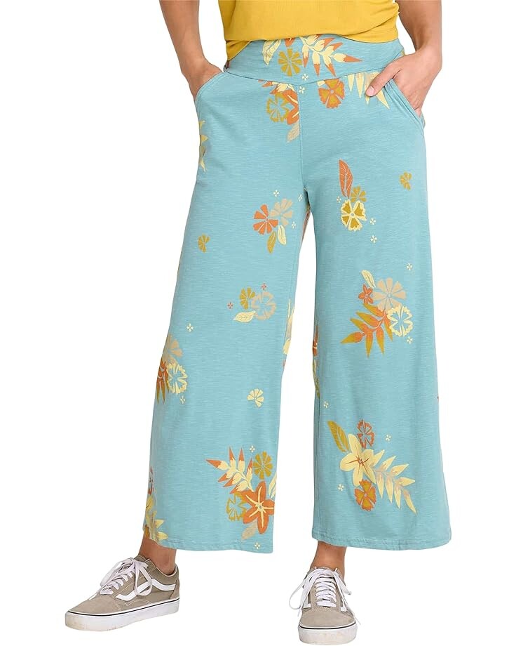 

Брюки Toad&Co Chaka Wide Leg, цвет Mineral LG Floral Print