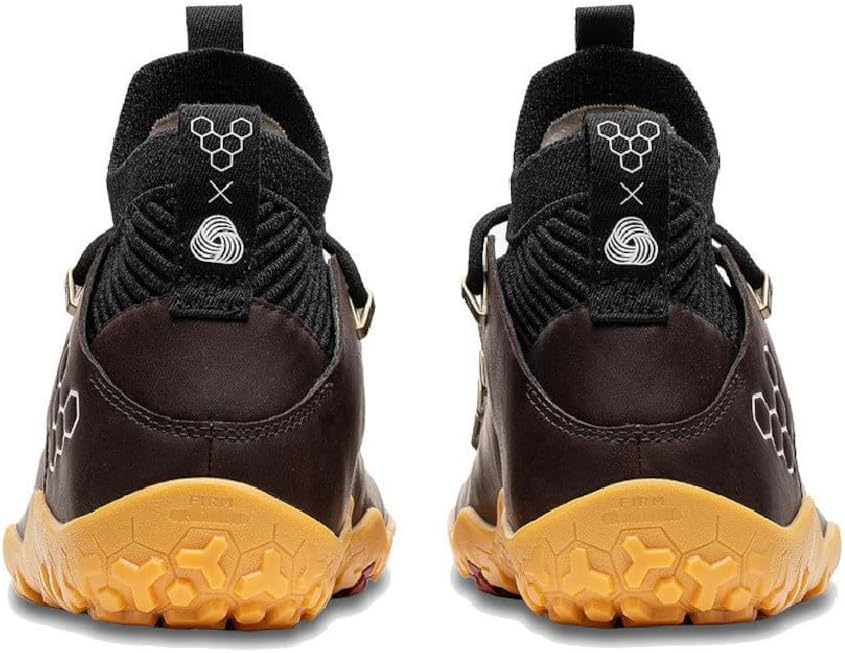 Мужские кожаные и шерстяные походные кроссовки Vivobarefoot Magna Leather FG с подошвой для бега, Bracken — фото 3