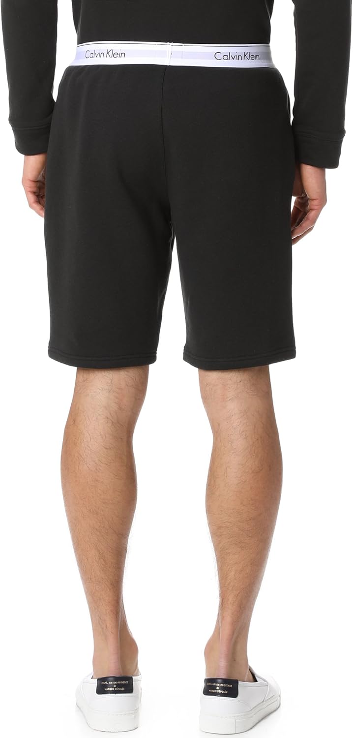 Мужские современные шорты Calvin Klein из эластичного хлопка для дома, Black — фото 2