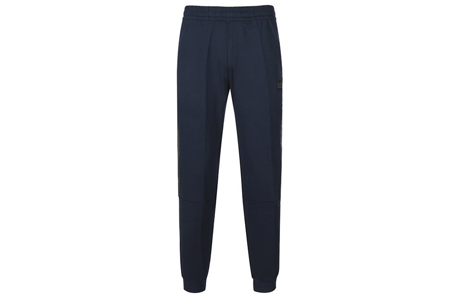 EMPORIO ARMANI Вязаные спортивные штаны мужские marine blue — фото 3