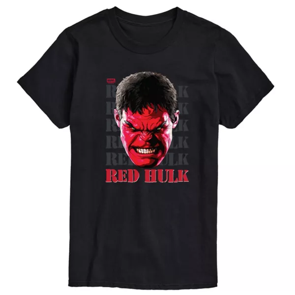 

Мужская футболка с принтом головы Red Hulk из фильма "Капитан Америка: Дивный новый мир" Marvel, черный