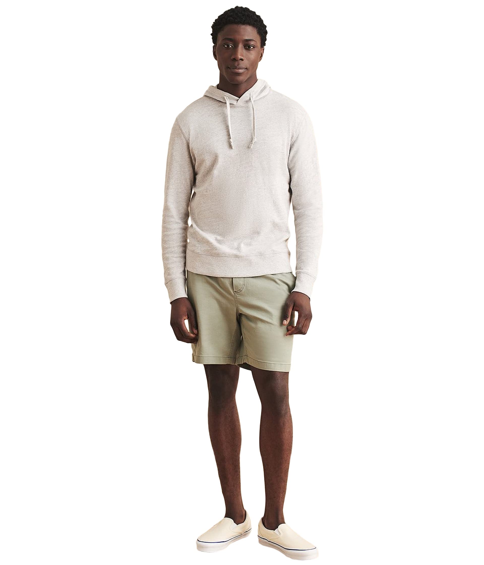 

Худи Faherty Slub Cotton Hoodie, цвет Light Grey Heather