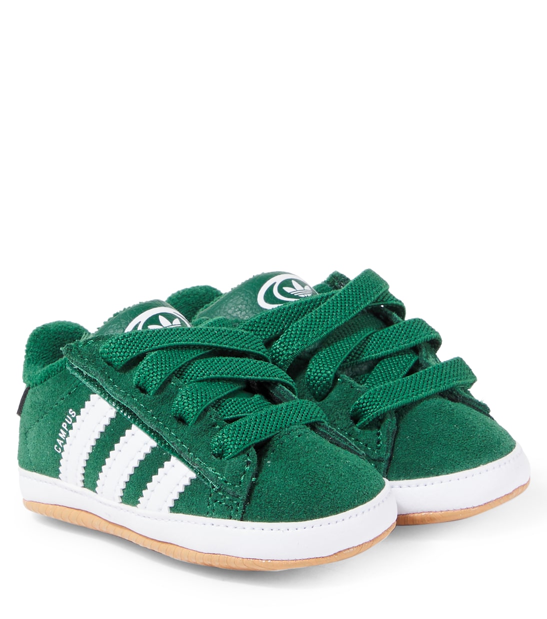 

Беговые кроссовки Baby Campus Crib из замши Adidas Originals Kids, Dark Blue/Ftwr White/Gold Met.