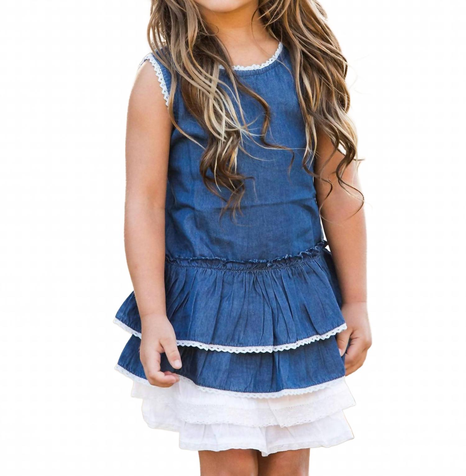 

Джимовое платье Clementina в синем цвете Guadalupe Design