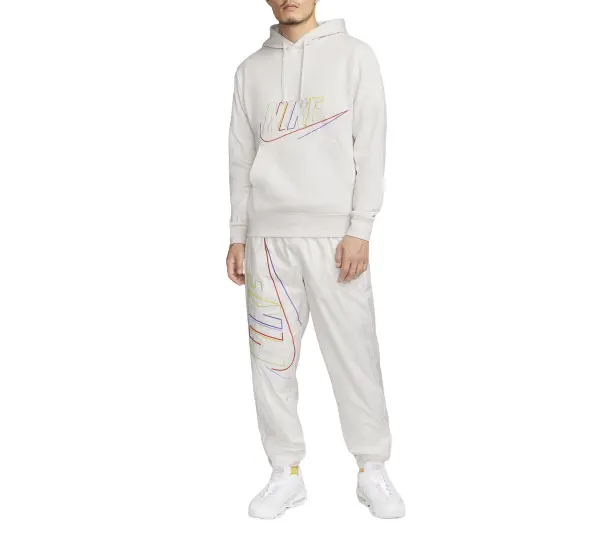 Толстовка Nike AS M NK CLUB+ BB PO HOODIE MCF Logo White, белый — фото 2