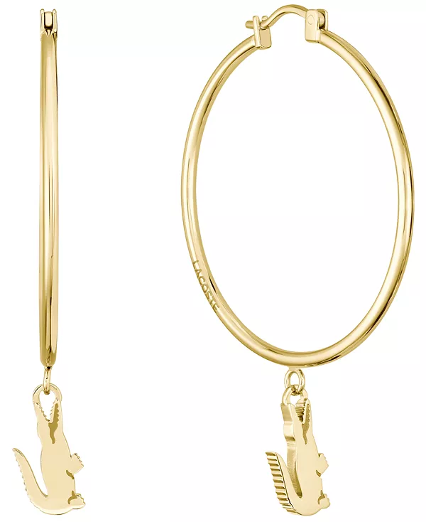 

Женский браслет из крокодиловой кожи с IP-покрытием Lacoste, gold