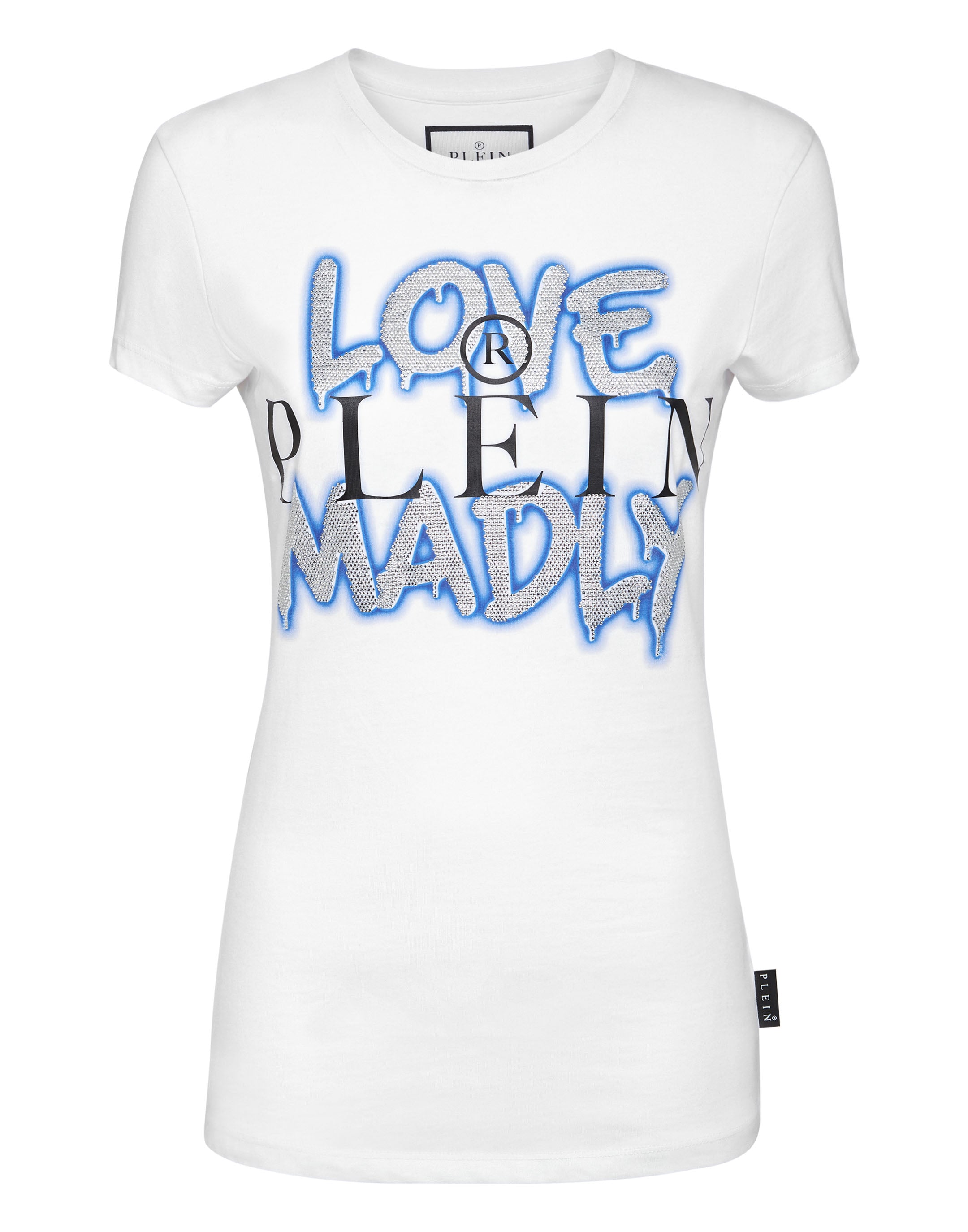 

Футболка Sexy Pure с кристаллами PHILIPP PLEIN, белый/светло-голубой