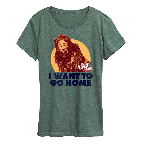 

Женская футболка с принтом льва из "Волшебника страны Оз" Licensed Character, Heather Green
