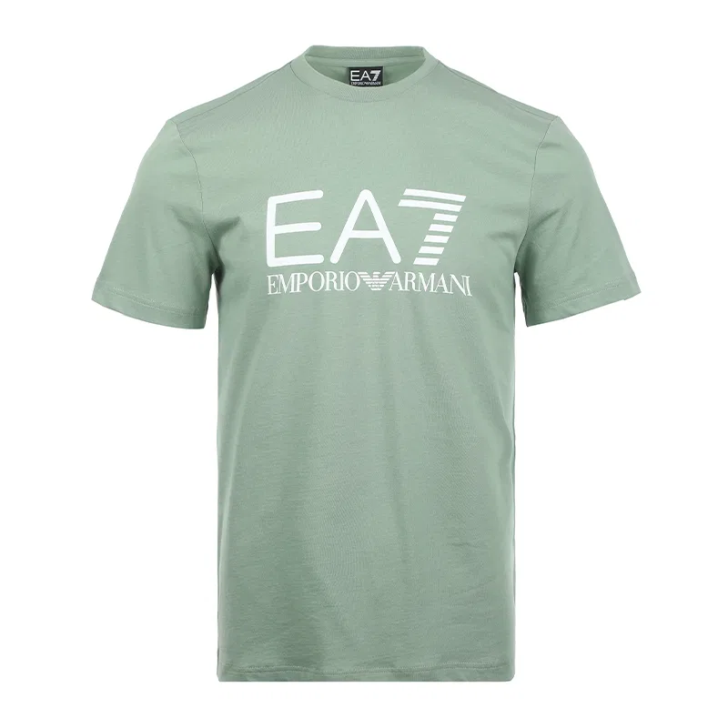 Футболка EA7 с коротким рукавом мужская light green EMPORIO ARMANI
