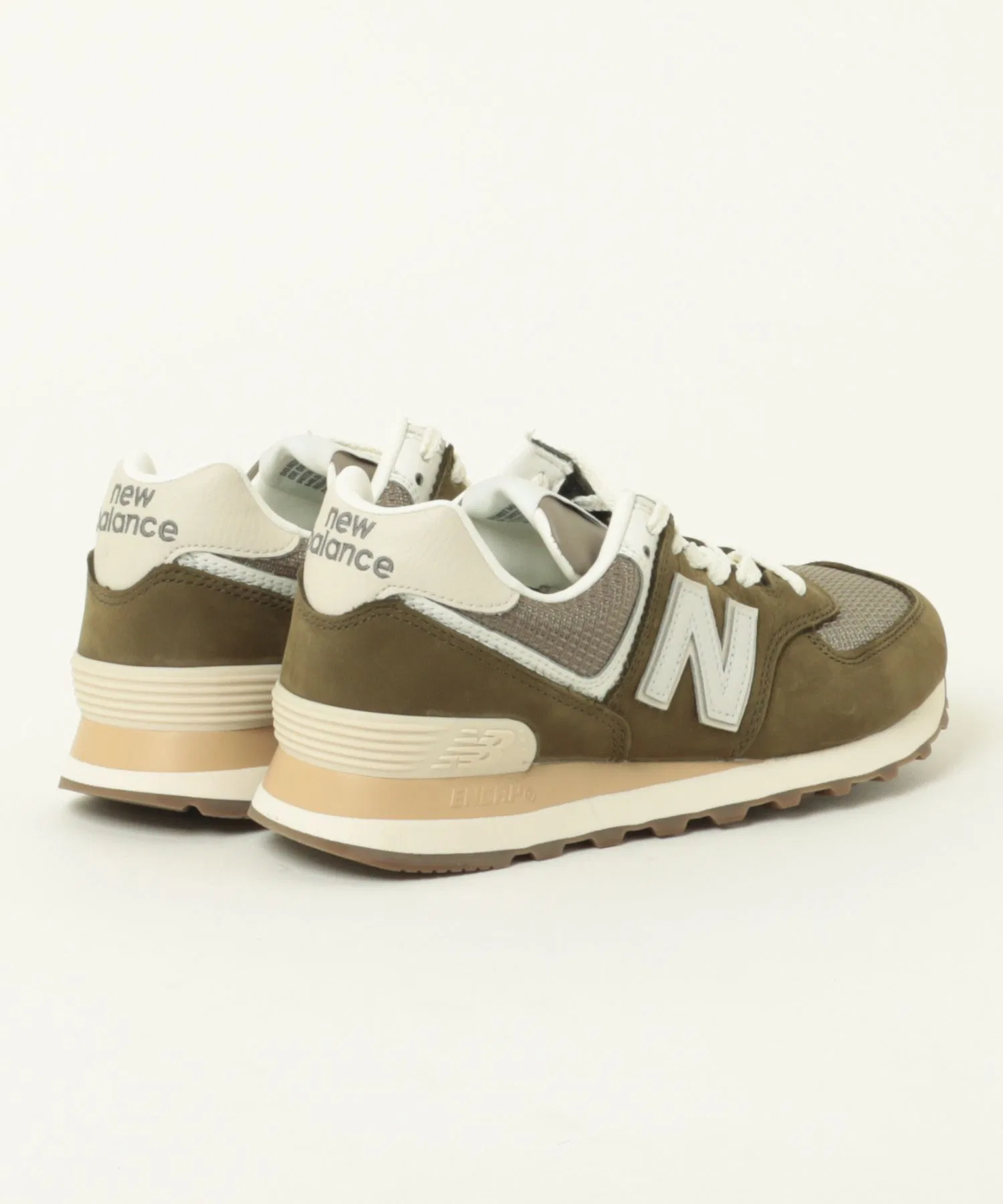 Мужские кроссовки из натуральной кожи New Balance U5742RG BROWN коричневые — фото 2