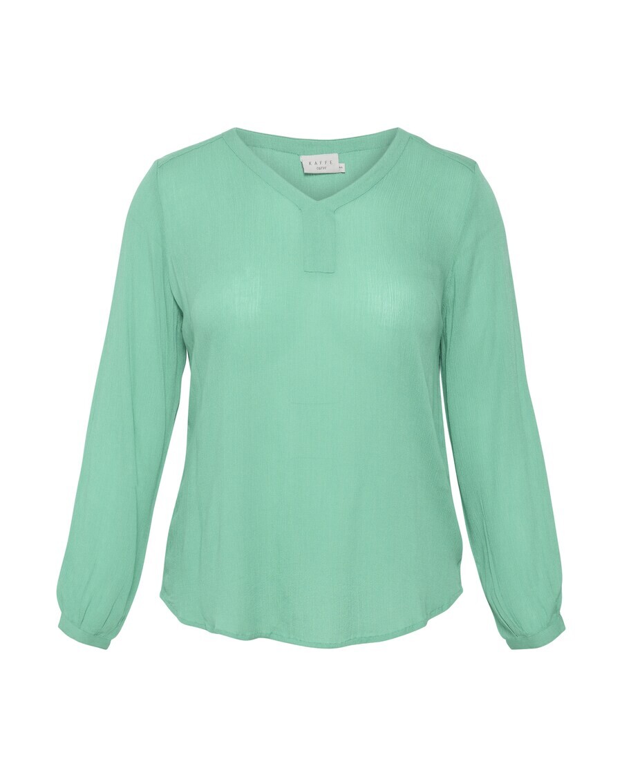 

Блузка KAFFE CURVE Blouse Ami, светло-зеленый