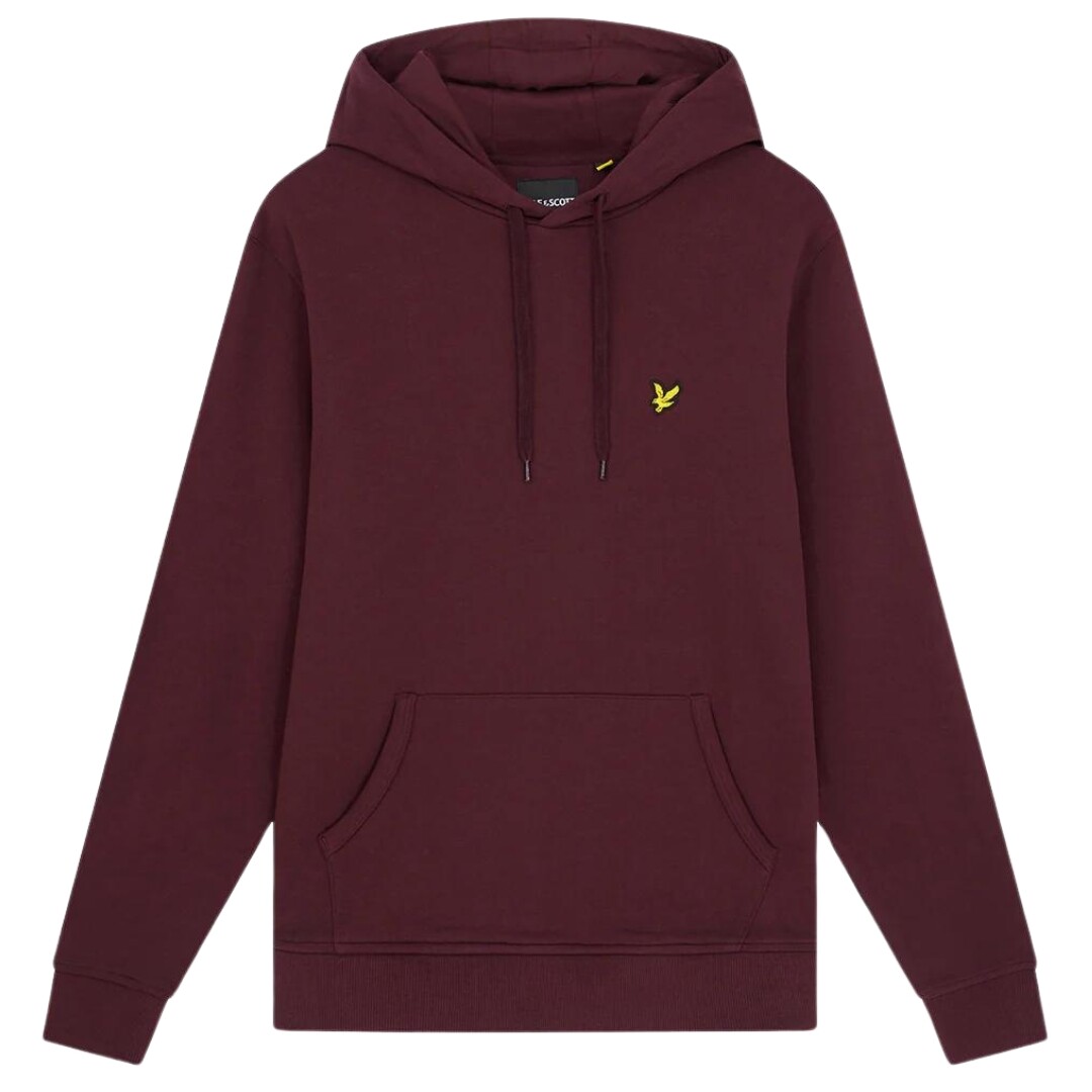 

Обычная богатая толстовка с капюшоном Lyle & Scott, бургундия