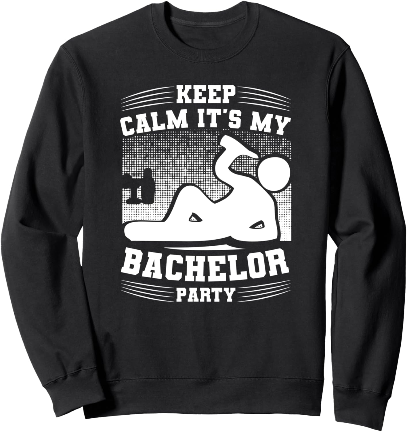 

Сохраняйте спокойствие, это мой мальчишник! - Забавная толстовка для мальчишника, черная Keep Calm It'S My Bachelor Party