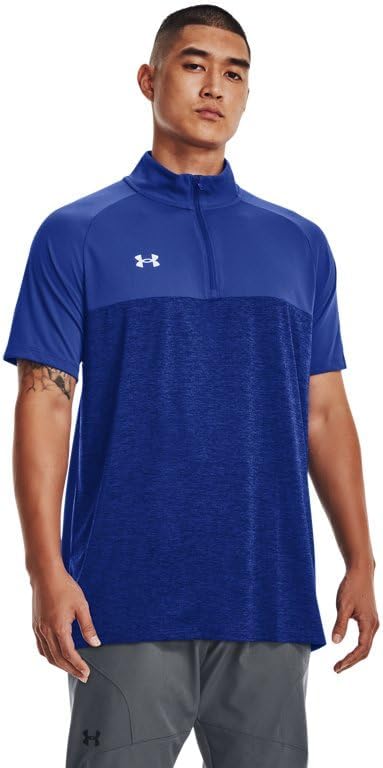 

Under Armour мужская футболка Locker SS 1/4 Zip, Royal/Metallic Silver, Серебристый, Under Armour мужская футболка Locker SS 1/4 Zip, Royal/Metallic Silver