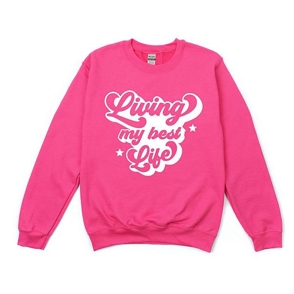 

Свитшот Retro living my best life Simply Sage Market, Raspberry, Зеленый, Свитшот Retro living my best life Simply Sage Market, Raspberry