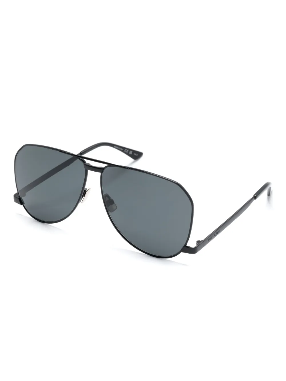 

Солнцезащитные очки-пилоты Saint Laurent Eyewear, черный