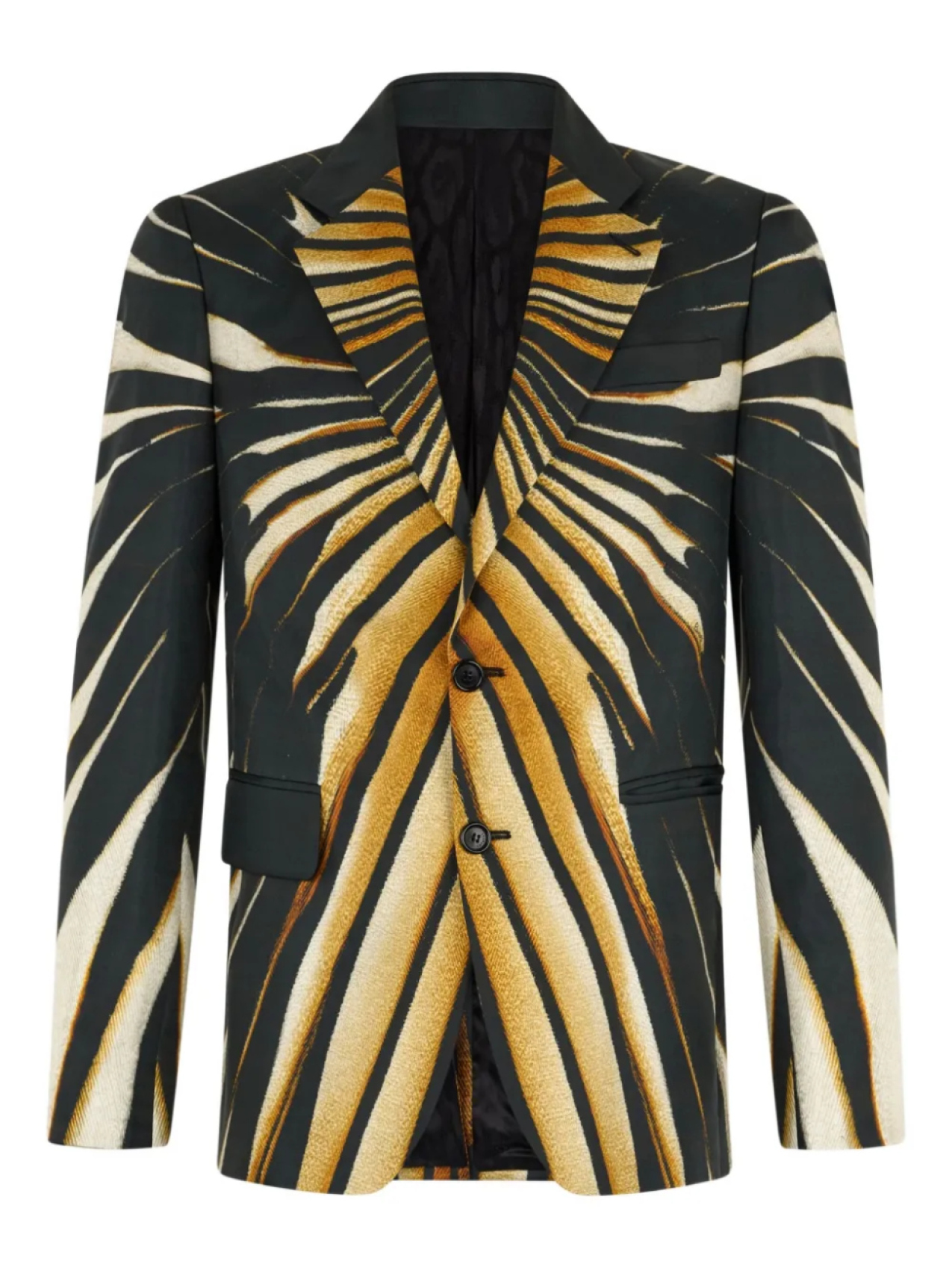 

Полосатый блейзер Roberto Cavalli, золотой
