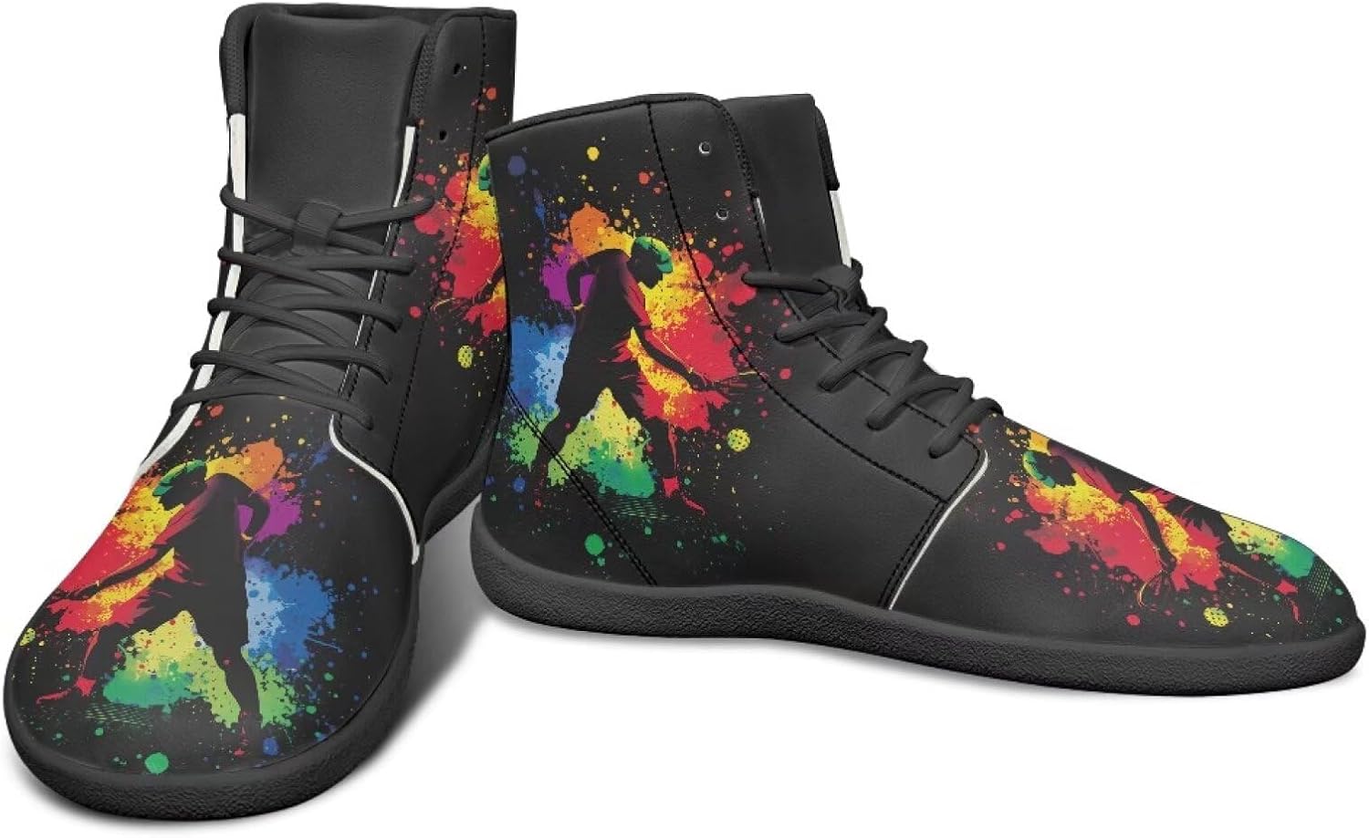 

Мужские кроссовки из искусственной кожи PU, широкий носок, для ходьбы, высокие повседневные туфли, противоскользящие, с нулевым перепадом, спортивные кроссовки для взрослых, размеры US 5-14 Qoiuvncy, Pickleball Players