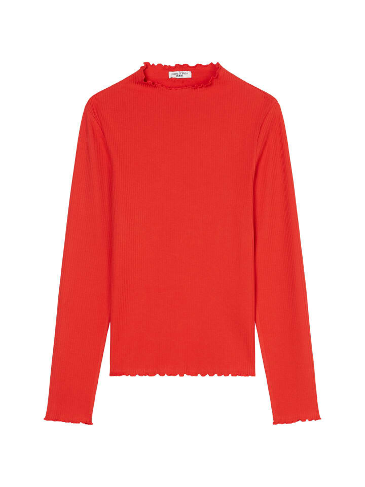 

Футболка Marc O'Polo DENIM Ripp-Longsleeve slim, цвет Vermillion Red