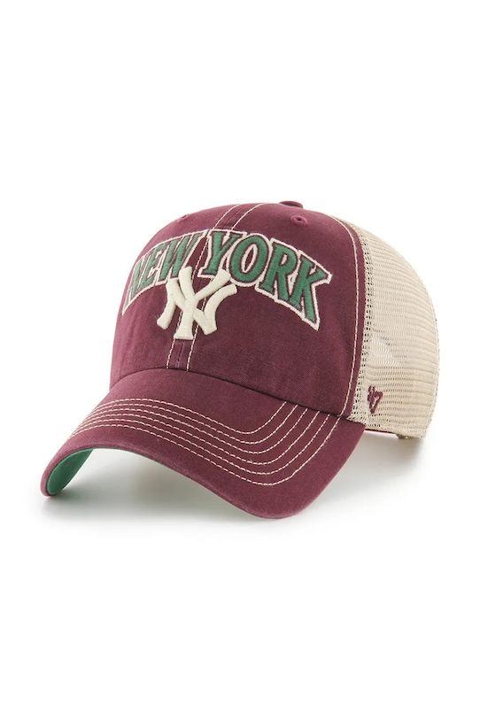 

Кепка с козырьком mlb new york yankees 47 brand, бордовый
