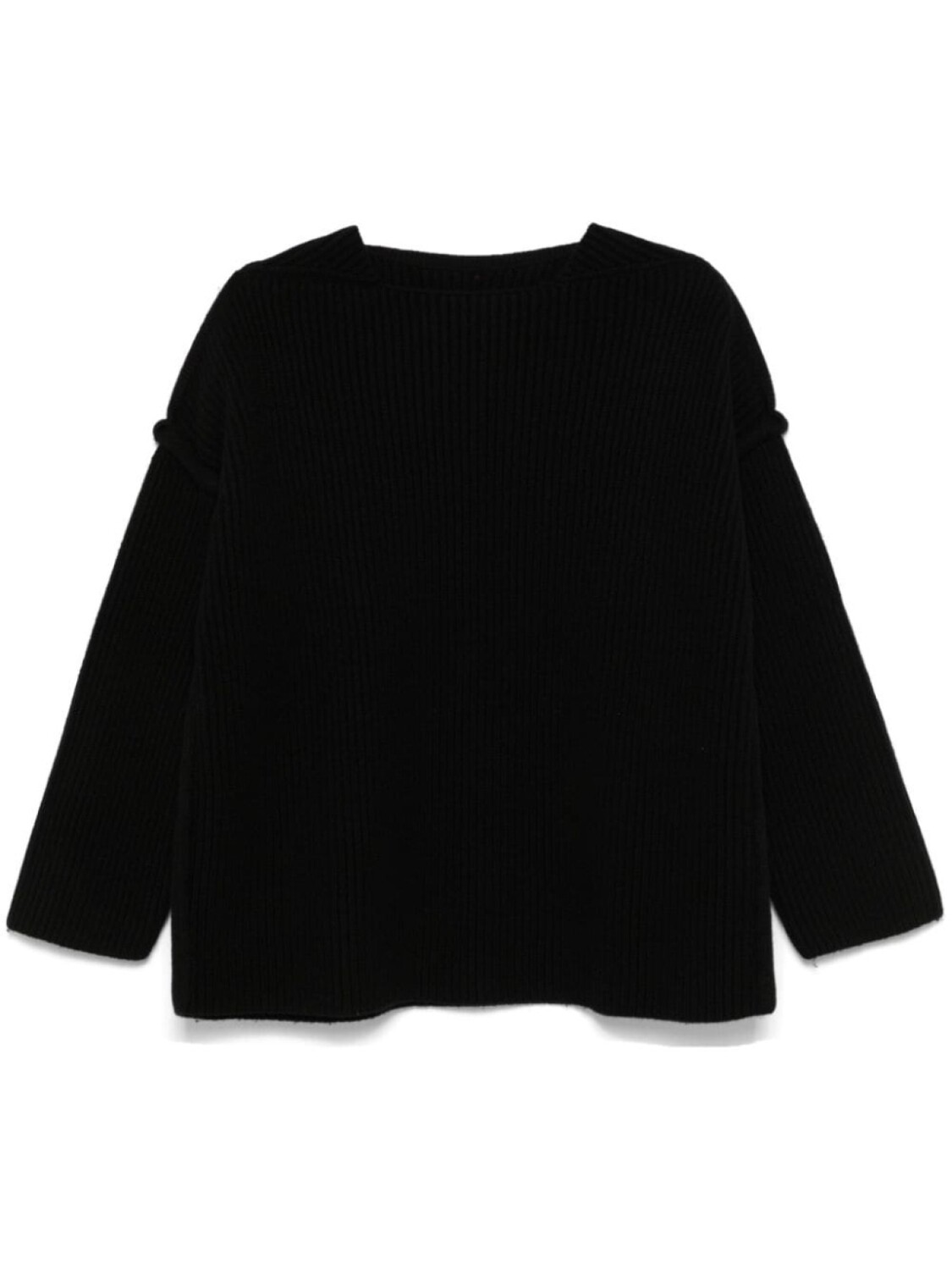 

Jil Sander свитер с рельефным швом, черный