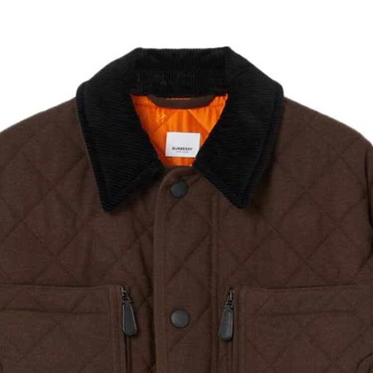 Куртка мужская стеганая Burberry, темно-коричневый, коричневый — фото 3
