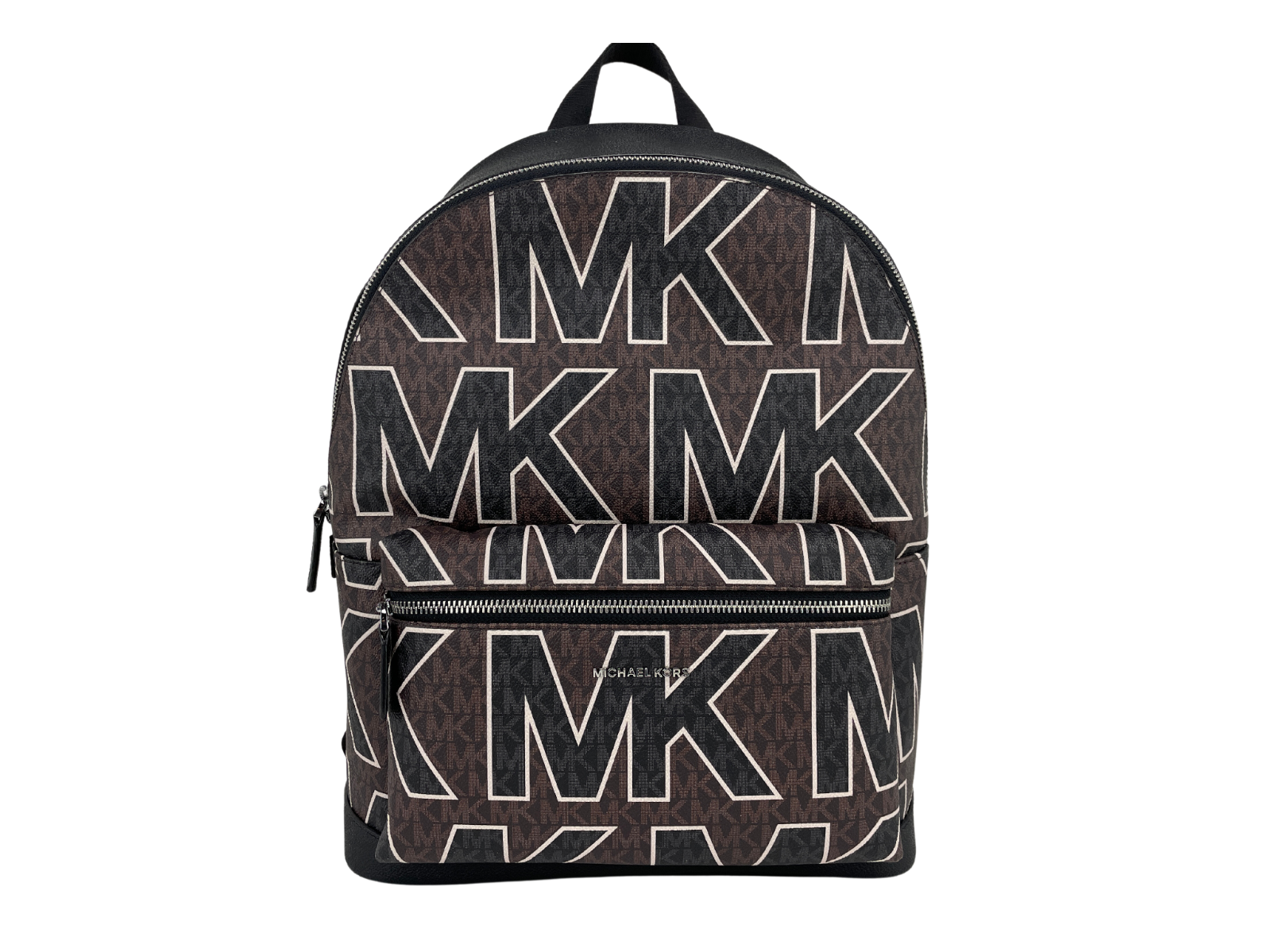 

Большой коричневый рюкзак с графическим логотипом из ПВХ, сумка для книг Michael Kors