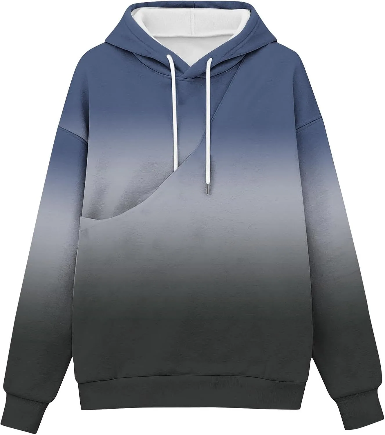 Толстовка с капюшоном-переноской для питомца, Long Sleeve Fleece, Gradient Print, Unisex — фото 3