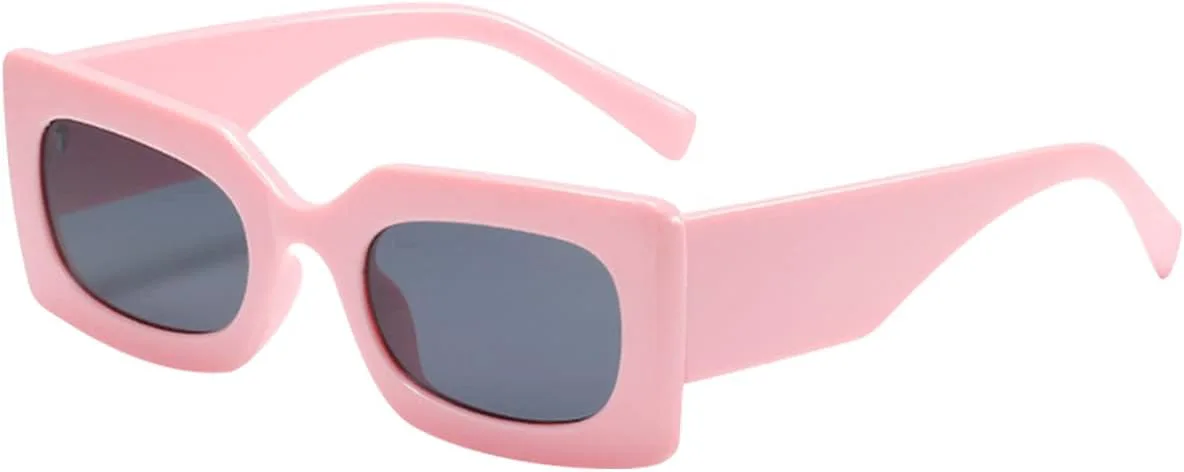 

Солнцезащитные очки Dollger прямоугольной формы для женщин, аксессуары в стиле 70-х, квадратная оправа с толстой рамой, ретро-очки с защитой от УФ-излучения, C:pink