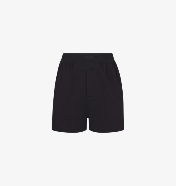 

Свободные шорты-боксеры из трикотажного джерси Boyfriend Skims, цвет onyx