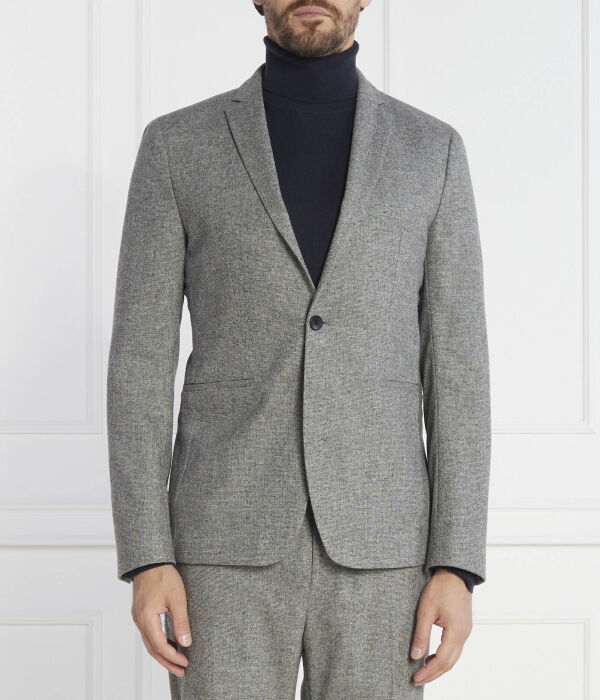 

Пиджак шерстяной Calvin Klein Regular Fit, серый
