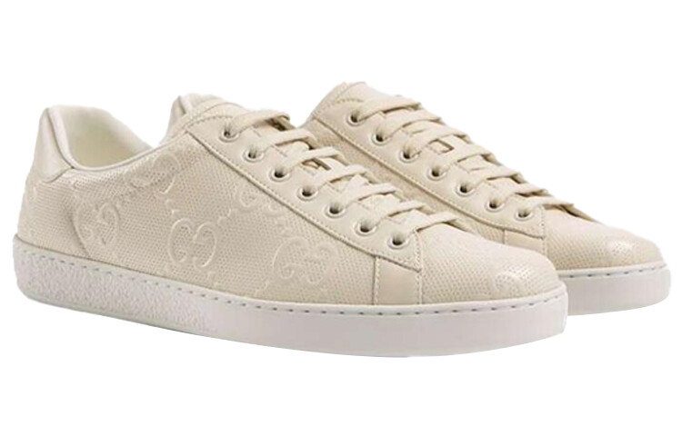Кроссовки мужские Gucci Ace Embossed, белый — фото 2