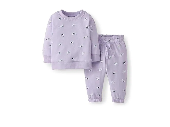 Детский костюм из футера модель French Terry Top & Pants Set Hanna Andersson, Pepper The Duck on Limoncello
