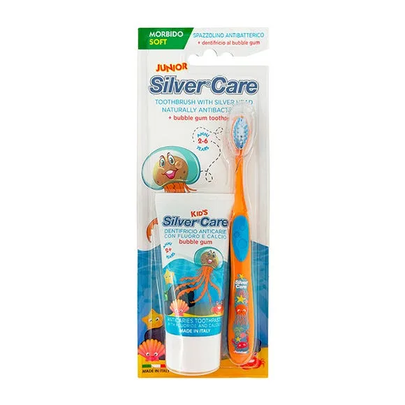 Детский набор: зубная щетка + зубная паста 1 шт. SILVERCARE