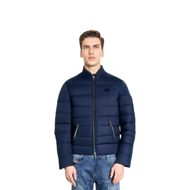 Стеганая куртка мужская темно-синяя Lacoste, темно-синий — фото 3