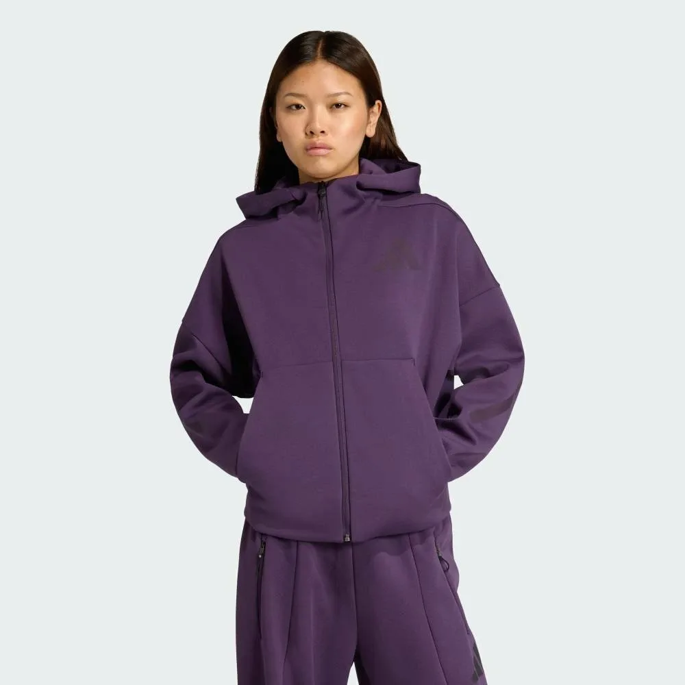 Толстовка ZNE на молнии Adidas, purple