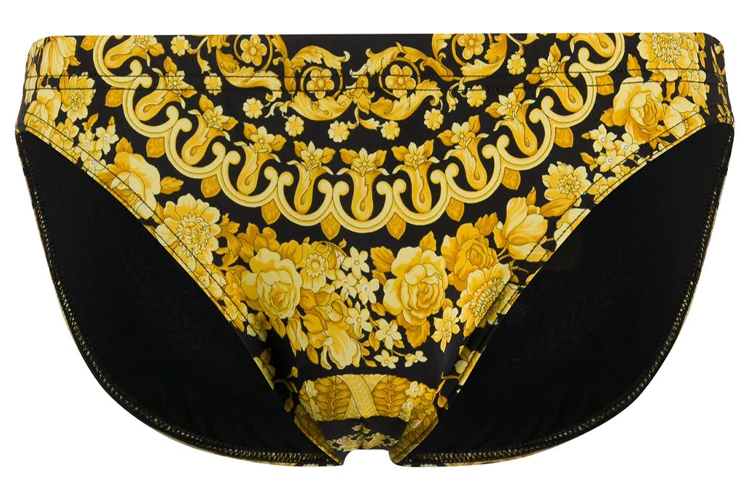 Барокко принт плавки VERSACE, черный