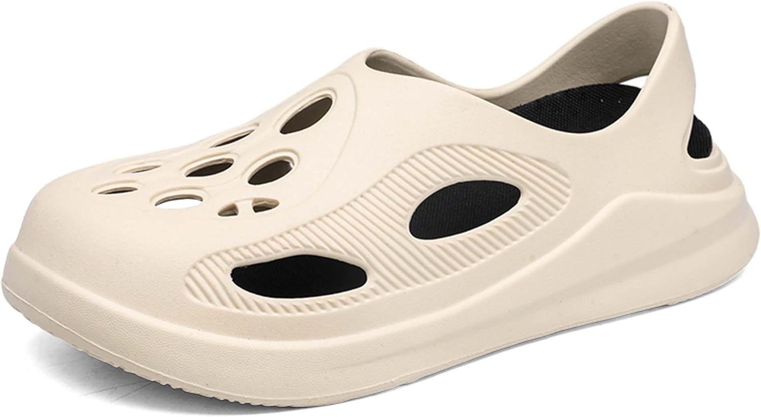 

Женские и мужские сабо для сада, модные, с съемными стельками, удобные для уличной носки и пляжа Vtiao, бежевый