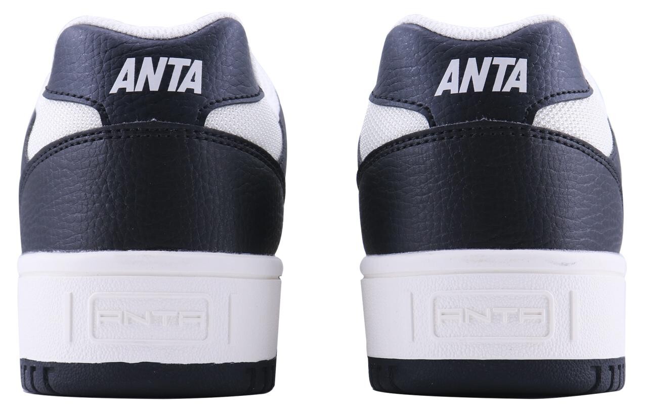 Кроссовки ANTA Skateboarding Shoes Men Low-top Black, белый — фото 4