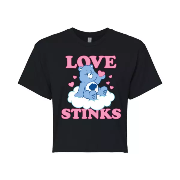

Детская футболка с капризным медвежонком Care Bears Love Stinks Licensed Character, черный