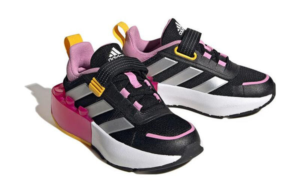 Кроссовки tech rnr эластичные шнурки и верхний ремешок x lego Adidas, черный — фото 4