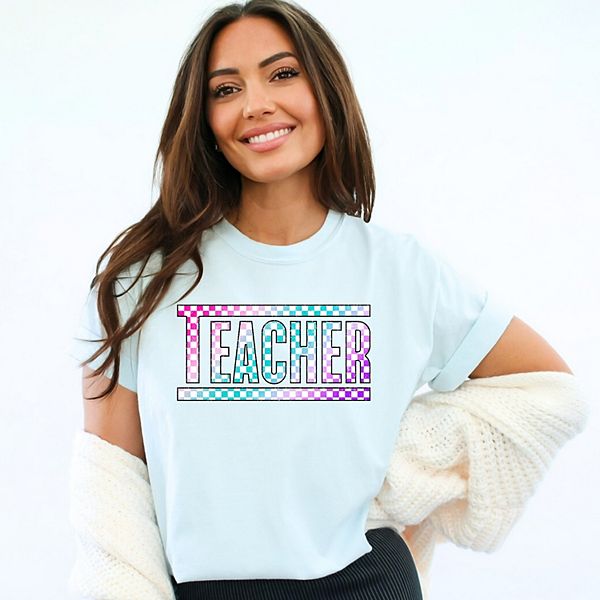 

Футболка Teacher в клетку с эффектом garment dyed Simply Sage Market, Chambray, Зеленый, Футболка Teacher в клетку с эффектом garment dyed Simply Sage Market, Chambray