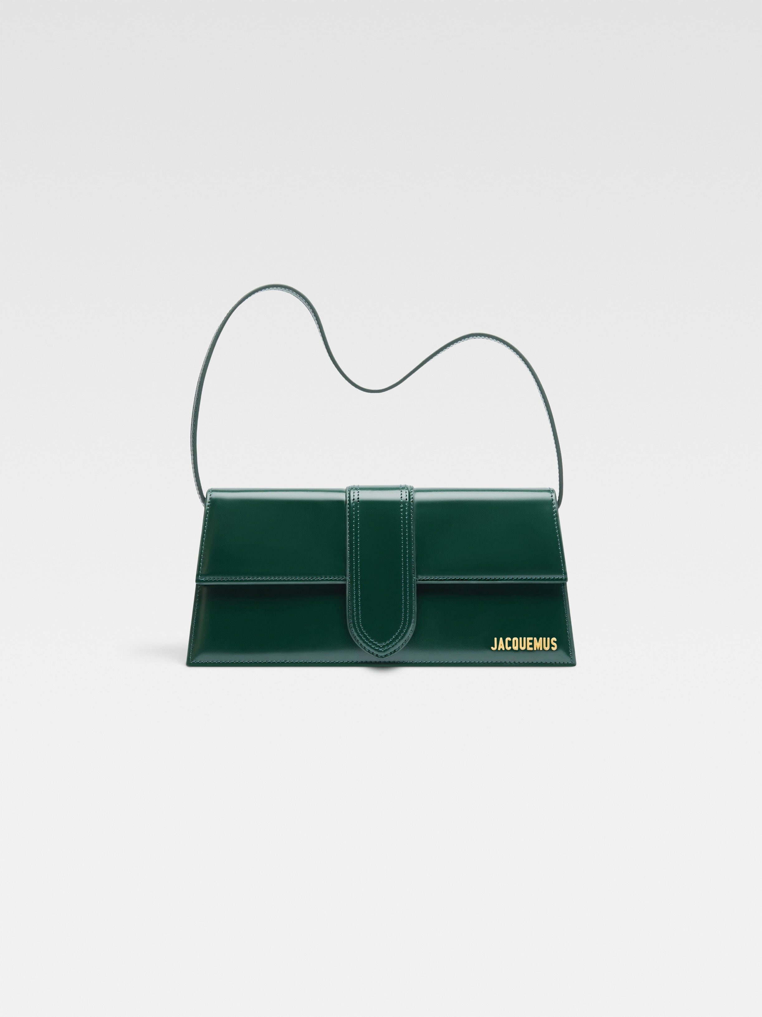 

Длинная сумка с клапаном JACQUEMUS The long Bambino, темно-зеленый