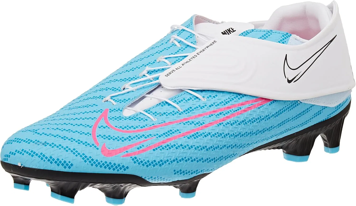 Кроссовки Nike Unisex Phantom GT2 Academy Flyease MG, Baltic Blue Hot Punch White Laser Blue