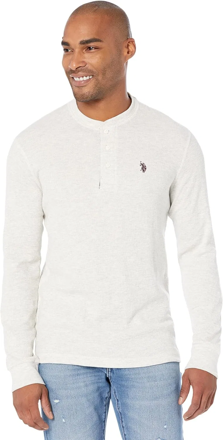 Терморубашка с длинными рукавами U.S. Polo Assn, Oatmeal Heather