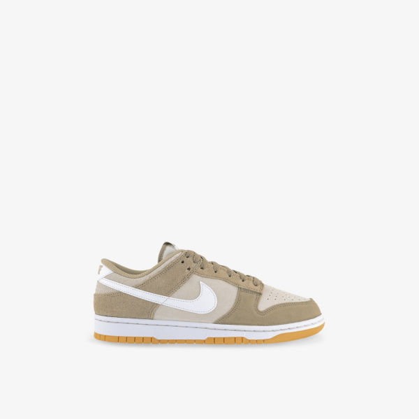 

Кроссовки Dunk low retro с вышитым логотипом, низкие, из замши Nike, белый